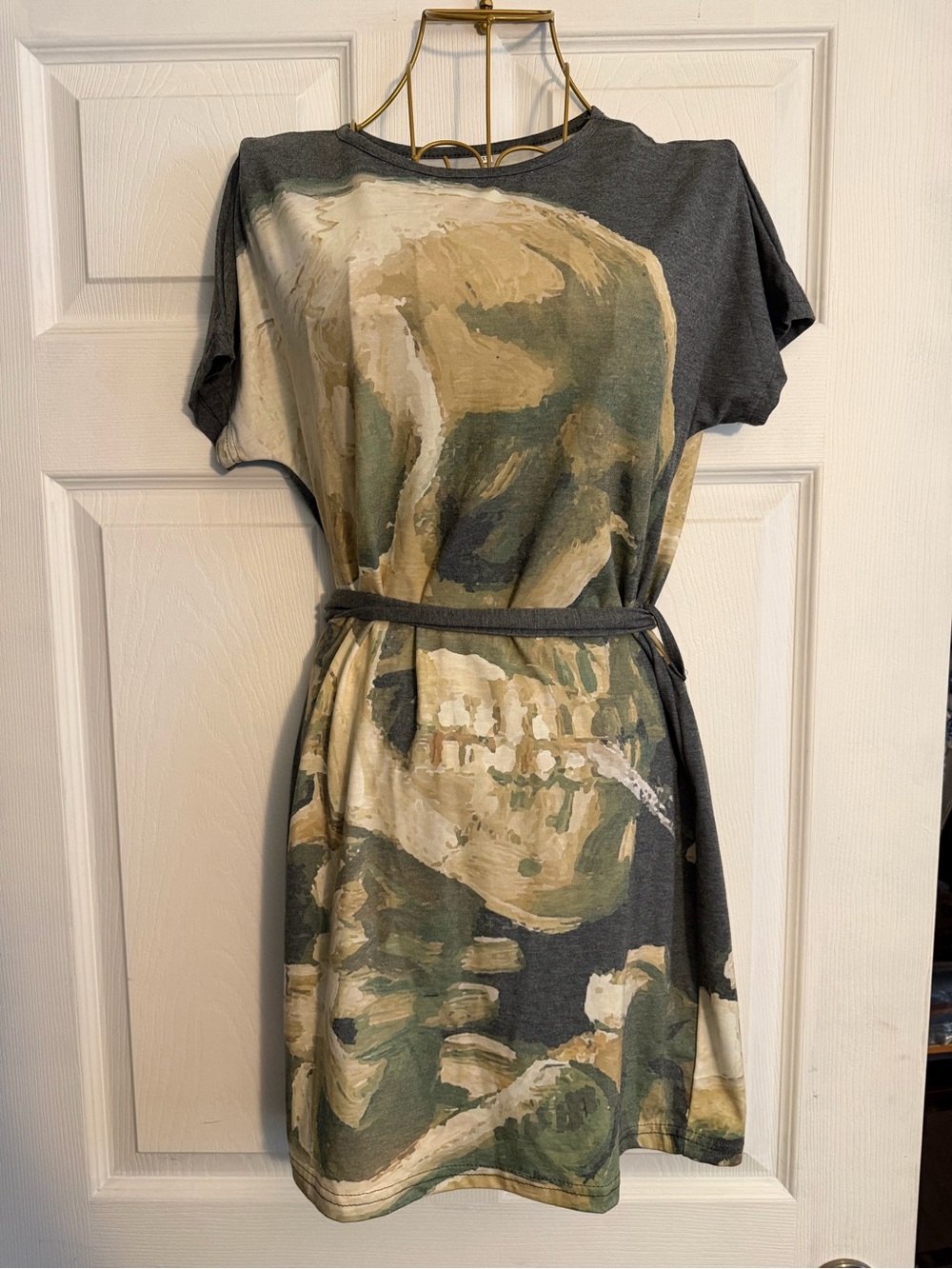 NWOT Vincent Van Gogh Smoking Skull Dress